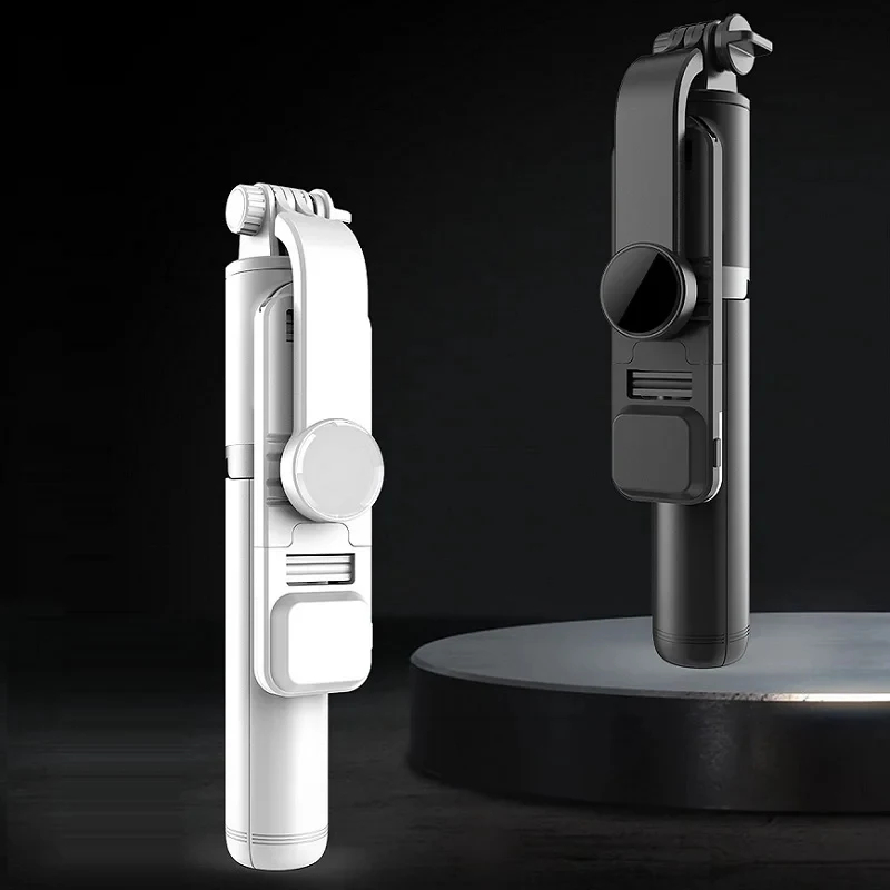 Xiaomi Selfie Stick 1m مع بلوتوث لاسلكي LED ملء الضوء ترايبود ممتد مع مصراع التحكم عن بعد للهاتف المحمول Android IOS