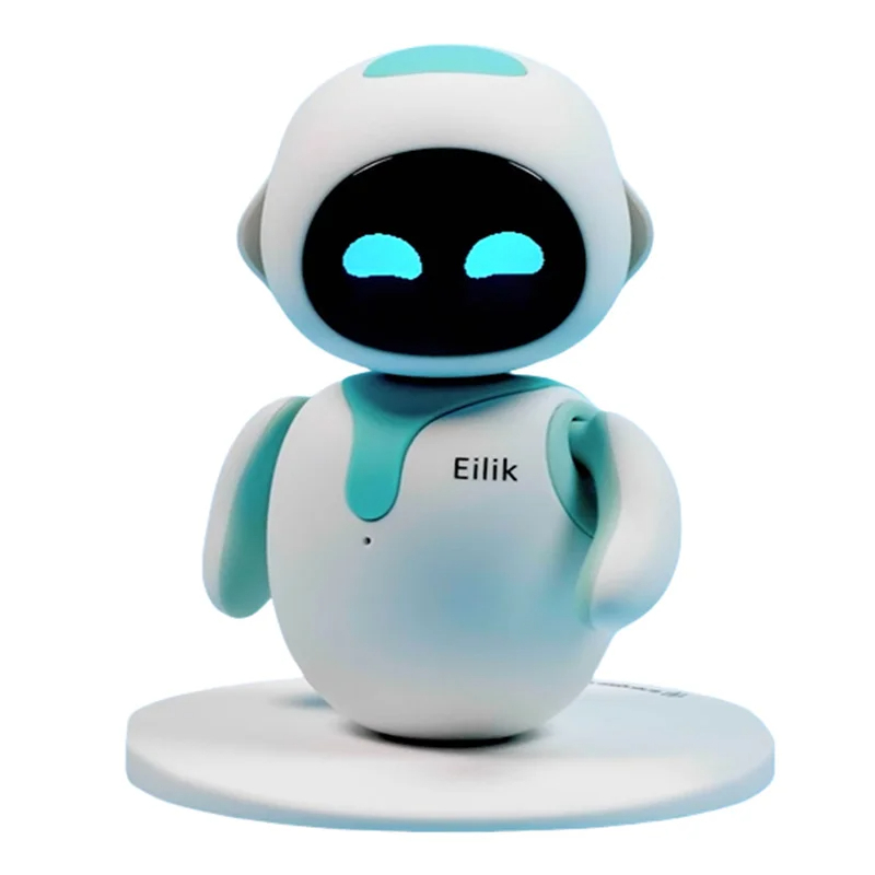 الأصلي Eilik الذكية روبوت الأتمتة الإلكترونية Ai روبوت التفاعل العاطفي الصوتية وضع متعدد لطيف الأزرق والوردي هدية