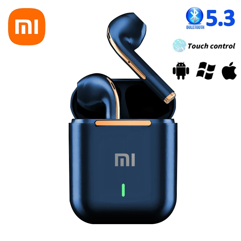 سماعات أذن Xiaomi سماعة أذن لاسلكية حقيقية مع خاصية إلغاء الضوضاء تحديث بلوتوث 5.3 سماعة رأس عالية الدقة للموسيقى داخل الأذن بدون استخدام اليدين مع ميكروفون