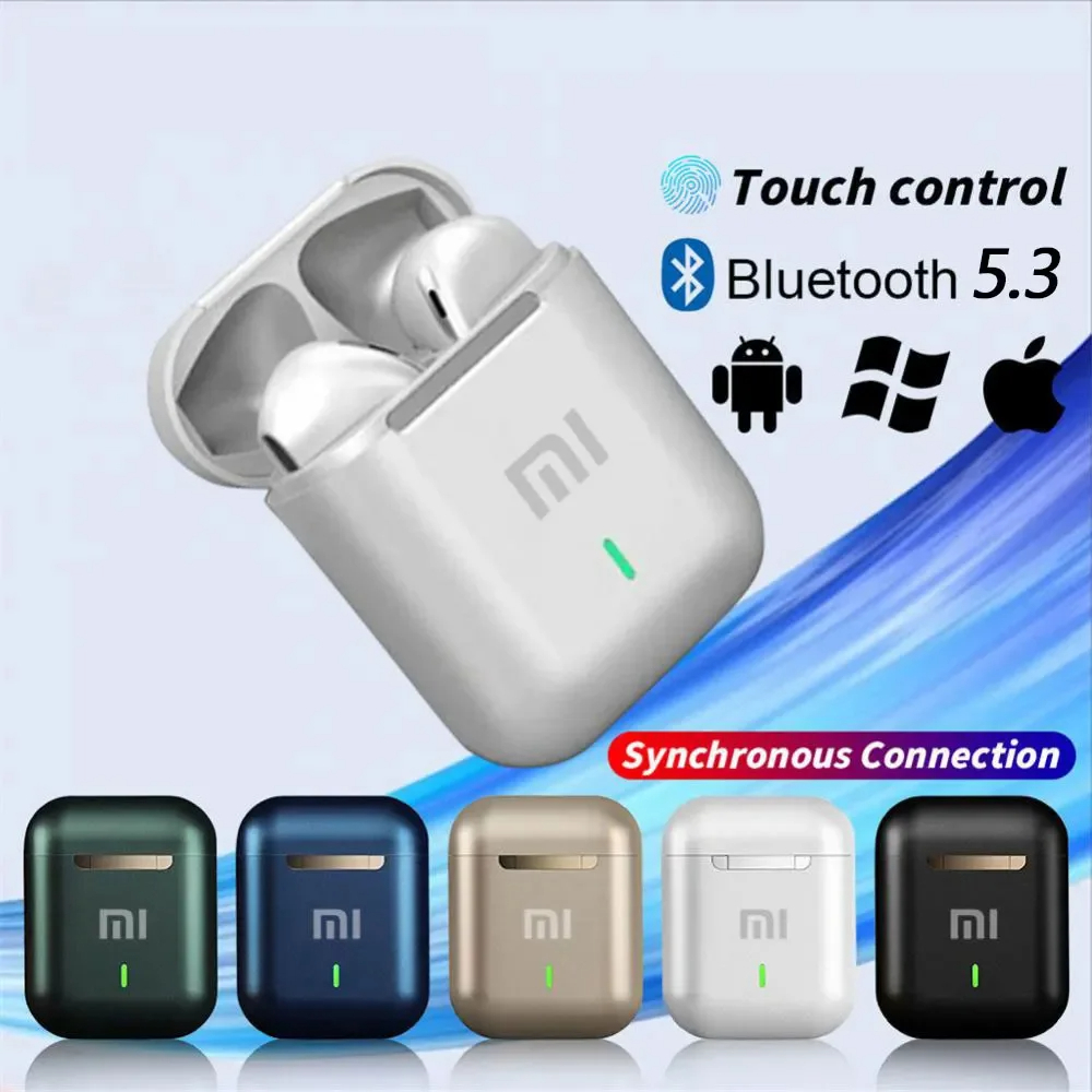 سماعات أذن Xiaomi سماعة أذن لاسلكية حقيقية مع خاصية إلغاء الضوضاء تحديث بلوتوث 5.3 سماعة رأس عالية الدقة للموسيقى داخل الأذن بدون استخدام اليدين مع ميكروفون