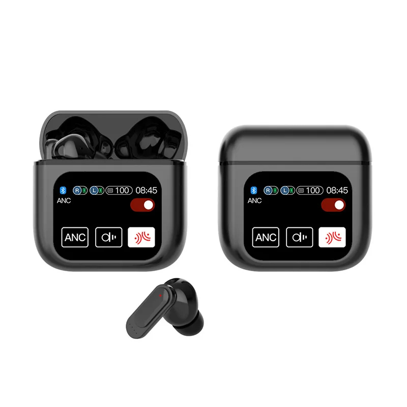 سماعات أذن Xiaomi TWS ANC سماعة إلغاء الضوضاء النشطة مع شاشة LCD تعمل باللمس سماعة رأس صوت جهير ENC Mic SE-60