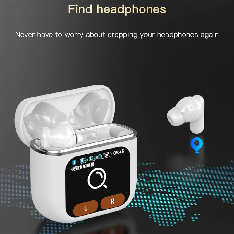 سماعات أذن Xiaomi TWS ANC سماعة إلغاء الضوضاء النشطة مع شاشة LCD تعمل باللمس سماعة رأس صوت جهير ENC Mic SE-60