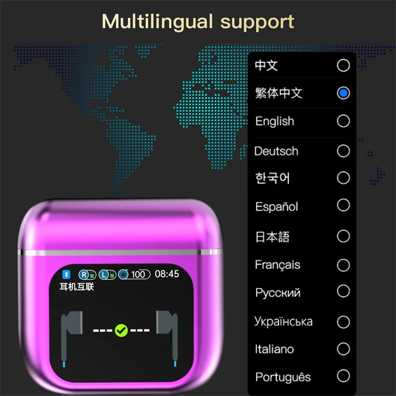 سماعات أذن Xiaomi TWS ANC سماعة إلغاء الضوضاء النشطة مع شاشة LCD تعمل باللمس سماعة رأس صوت جهير ENC Mic SE-60